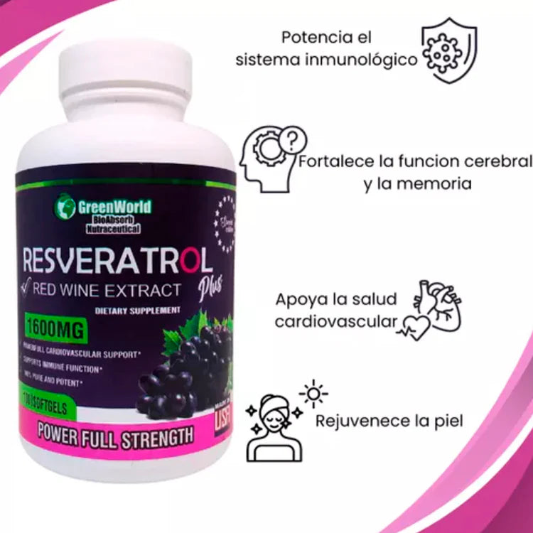 RESVERATROL™ - Pastillas para una vida más saludable