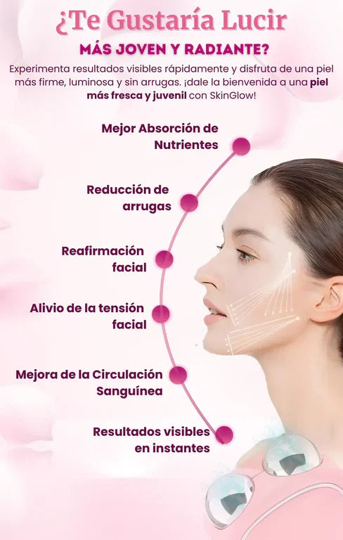 SKINGLOW™- REJUVENECE TU ROSTRO CON MICROCORRIENTES